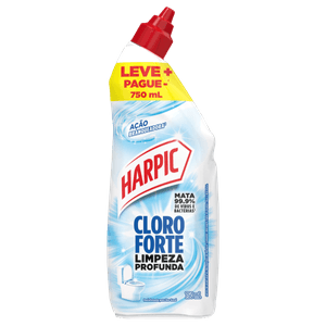 Harpic Cloro Forte 750ml com ação branqueadora e desinfetante